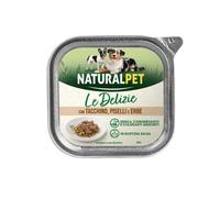NaturalPet Le Delizie Paté in salsa Dog Adult All Breeds 150 gr - Tacchino, piselli ed erbe - 1° ORDINE? scegli lo sconto BZR5 / BZR20 + 200 punti fedeltà