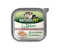 NaturalPet Le Delizie Paté ripieno Dog Adult All Breeds 150 gr - Cuore di verdure con agnello - 1° ORDINE? scegli lo sconto BZR5 / BZR20 + 200 punti fedeltà
