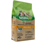 NaturalPet Premium Adult Medium/Large Pollo - Pollo 3 Kg - Crocchette naturali cane - 1° ORDINE? scegli lo sconto BZR5 / BZR20 + 200 punti fedeltà