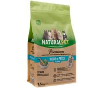 NaturalPet Premium Cat Senior Pesce azzurro - 1,5 Kg - Crocchette naturali cane - 1° ORDINE? scegli lo sconto BZR5 / BZR20 + 200 punti fedeltà