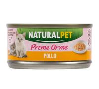 NaturalPet Prime Orme Kitten umido morbido 70 gr Pollo - confezione da 6 pezzi - 1° ORDINE? scegli lo sconto BZR5 / BZR20 + 200 punti fedeltà