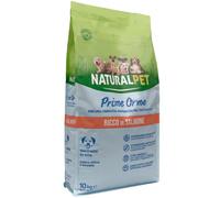 NaturalPet Puppy Prime Orme Medium/Large Salmone - 10 Kg - Crocchette naturali cane - 1° ORDINE? scegli lo sconto BZR5 / BZR20 + 200 punti fedeltà