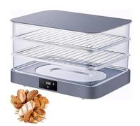 Naturalpowev Macchina per Lievitare Pasta Elettrica, Lievitatrice per Pizza per Pane Visibile con Pannello Touch, Temperatura 20-45 ℃, Timer 24 Ore per Lievitazione Yogurt