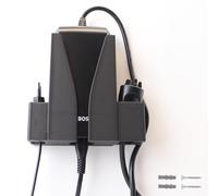 Naturalspring Porta caricabatterie per bici elettrica Bosch | modello BPC3400 | Materiale di montaggio incluso | 2 x viti, 2 tasselli | Montaggio a parete stabile | Ordine e design | Tenuta sicura |