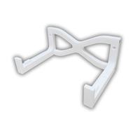 Naturalspring® Supporto da parete compatibile con AVM Fritz!Box 5690 Pro, supporto per router, salvaspazio, con passacavi, materiale di montaggio, bianco