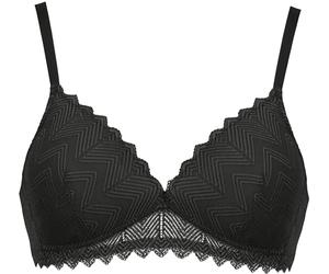 Naturana Padded Soft Cup Bra 5672, Reggiseno Imbottito Donna, Black,