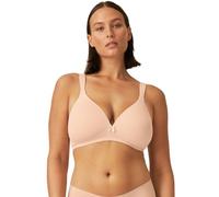 Naturana® Reggiseno da donna senza ferretto [coppa A-D] I 100% grazie alle spalline imbottite, reggiseno senza ferretto con coppe senza cuciture, ideale come base per ogni giorno, Skin, 100B