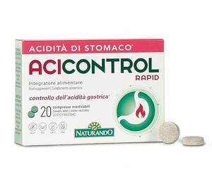 Naturando Acicontrol Rapid 20 Compresse Masticabili Contro L'Acidità Gastrica