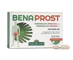 Naturando Benaprost 30 Compresse Integratore per il Benessere della Prostata e delle Vie Urinarie con Serenoa Repens