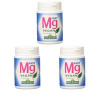 Naturando Mg Fast Vegan 60 Compresse - Integratore Alimentare a Base di Magnesio Tricitrato a Rapido Assorbimento (Confezione da 3)