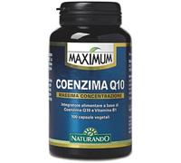 Naturando Integratore Maximum Coenzima Q10 e Vitamina B1 per funzione cardiaca 100 capsule