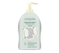 Naturaverde | Baby - Disney Baby Dumbo - Detergente Corpo e Capelli Ultra Delicato per Bambini e Neonati, Sapone per Corpo, Capelli e Cuoio Capelluto, con Estratti di Avena e Camomilla BIO, 400ml