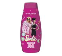 Naturaverde | Barbie Bagnoschiuma 250 ml, Formula Delicata con Estratto di Camomilla Biologica per l' Igiene Sicura dei Bambini