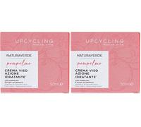 Naturaverde | Crema Viso Upcycling Pompelmo, Con Estratto di Pompelmo, Vitamina C e Acido Ialuronico, Idratante e Rinfrescante, 50ml (Confezione da 2)