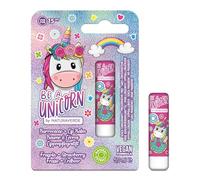 NATURAVERDE Kids -BE A UNICORN Burrocacao Fragola 5ml, Idratante e Protettivo, SPF 15, Ipoallergenico