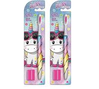 Naturaverde | Kids - Be a Unicorn - Spazzolino con Setole Medie per Bambini, Divertente da Denti per Bimbi Unicorn (Confezione da 2)