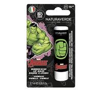 Naturaverde | Kids - Disney Marvel Avengers - Burrocacao di Hulk alla Vaniglia, Burro Cacao Bambino con Burro di Karité BIO, con Filtri UVA-UVB - SPF 15, Lipstick da 5,7ml