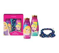 Naturaverde | Kids - Disney Princess - Confezione Regalo Headband, Shampoo da 300ml e Bagnoschiuma da 300ml, con Fascia per Capelli
