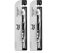 Naturaverde | Kids - Football Team - Spazzolino Con Setole Medie per Bambini, Divertente da Denti Juventus, Bianco E Nero (Confezione da 2)