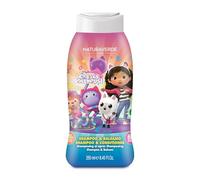 NATURAVERDE Kids - Gabby's Dollhouse Shampoo e Balsamo 250ml, Delicato con Estratto di Camomilla, Ideale per Capelli Morbidi e Facili da Pettinare