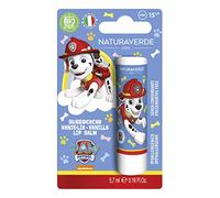 Naturaverde | Kids - Paw Patrol - Burrocacao alla Vaniglia, Burro Cacao Bambini con Burro di Karité BIO, con Filtri UVA-UVB - SPF 15, Lipstick da 5,7ml