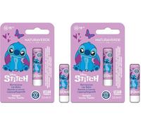 NATURAVERDE Kids -STITCH Burrocacao Vaniglia 5ml, Idratante e Protettivo con SPF 15, Ideale per Bambini (Confezione da 2)