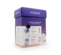 NATURAVERDE - Kit Doppia Detersione | Contiene Burrostruccante Viso 50 ML e Mousse Detergente al Mirtillo 100 ML