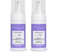 Naturaverde | Mousse Detergente Viso Upcycling, Con Mirtillo e Acido Salicilico, 100 ml (Confezione da 2)