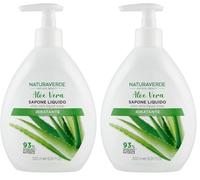 Naturaverde | Natural Beauty - Sapone Liquido Aloe Vera, Sapone Mani Idratante, Ingredienti di Origine Naturale, 500ml (Confezione da 2)