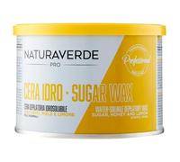 Naturaverde | PRO - Cera Depilatoria Idrosolubile con Zucchero, Miele e Limone, per Peli Normali, Cera a Caldo, Ceretta a Caldo, Barattolo da 400g, 400 millilitro, 1