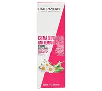 Naturaverde | PRO - Crema Depilatoria con Estratto di Aloe Vera e Camomilla BIO, Crema per Braccia e Gambe, Azione Ultrarapida, Crema Depilatoria Uomo per Body Hair, Barattolo da 150ml