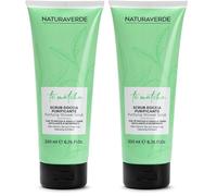 NATURAVERDE | Scrub Corpo Doccia Purificante con Tè Matcha e Argilla Verde, Esfoliante e Detergente, 200 ml (Confezione da 2)