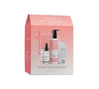 Naturaverde | Skincare Kit Viso Upcycling Pompelmo, Gel Detergente 150ml e Siero 30ml, Estratto di Pompelmo, Vitamina C e Acido Ialuronico + Dischetti Struccanti, Set Skincare Completo, Illuminante