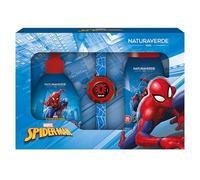 Naturaverde Spiderman Gift Set - Doccia Shampoo 250ml, Sapone Liquido 250ml e Orologio Proiettore da Polso