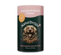 NaturDrops Knochen & Gelenkenk Protect - Snack per cani con funzione, 125 pezzi, per il sistema muscolo-scheletrico, 100% naturale, 250 g