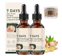 Nature 7Days Treetea Ginger Nail, Riparatore E Rinforzante Per Unghie 7 Giorni, Siero Per La Crescita Delle Unghie E Cura Delle Cuticole Allo Zenzero 7 Giorni (2 Pezzi)