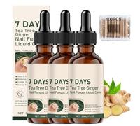 Nature 7Days Treetea Ginger Nail, Riparatore E Rinforzante Per Unghie 7 Giorni, Siero Per La Crescita Delle Unghie E Cura Delle Cuticole Allo Zenzero 7 Giorni (3 Pezzi)