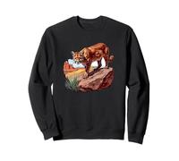 Nature Big Cat Cougar Mom Mountain Lion Panther Puma Lover Felpa