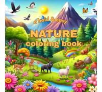 Nature Bold & Easy Coloring Book: 49 Print Nature Scenes, Simple and Relaxing Coloring Pages for Low Vision and Easy Coloring, Perfect for Kids, Seniors, and Beginners