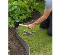 NATURE Bordo da giardino in polipropilene - Spessore 3 mm - H 15 cm x 10 m - Talpa beige
