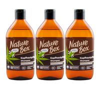 Nature Box Kopfhautpflege Shampoo 3 X 385ml Con Semi di Canapa Adatto Forfora