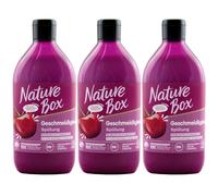 Nature Box Balsamo lisciante (385 ml), balsamo per capelli con olio di ciliegia spremuto a freddo, balsamo ideale per capelli indisciplinati