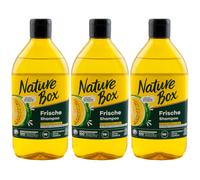 Nature Box Shampoo Fresh (385 ml), Shampoo per radice grassa e punte secche, shampoo per capelli con olio di melone spremuto a freddo, bottiglia in 100% plastica sociale riciclata