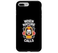 Nature Calls - Lanterna da campeggio divertente Custodia per iPhone 7 Plus/8 Plus