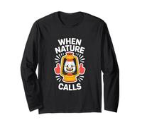 Nature Calls - Lanterna da campeggio divertente Maglia a Manica