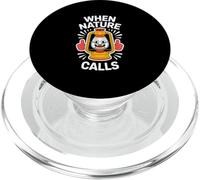 Nature Calls - Lanterna da campeggio divertente PopSockets PopGrip per MagSafe