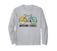 Nature Calls MTB Mountain Bike Gravel Bicycle Riding Cycling Maglia a Manica