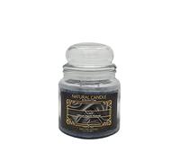 NATURE CANDLE candela profumata 100% cera vegetale - Giara 380g Noir