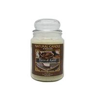 NATURE CANDLE candela profumata 100% cera vegetale - Giara 580g Burro di Karitè