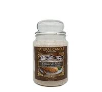 NATURE CANDLE candela profumata 100% cera vegetale - Giara 580g Strudel di Mela